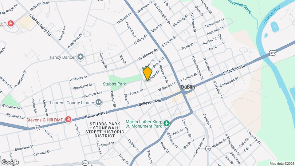 307 N Church St Map and Location Details