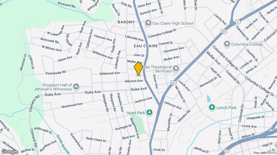 713B Hillcrest Ave Map and Location Details