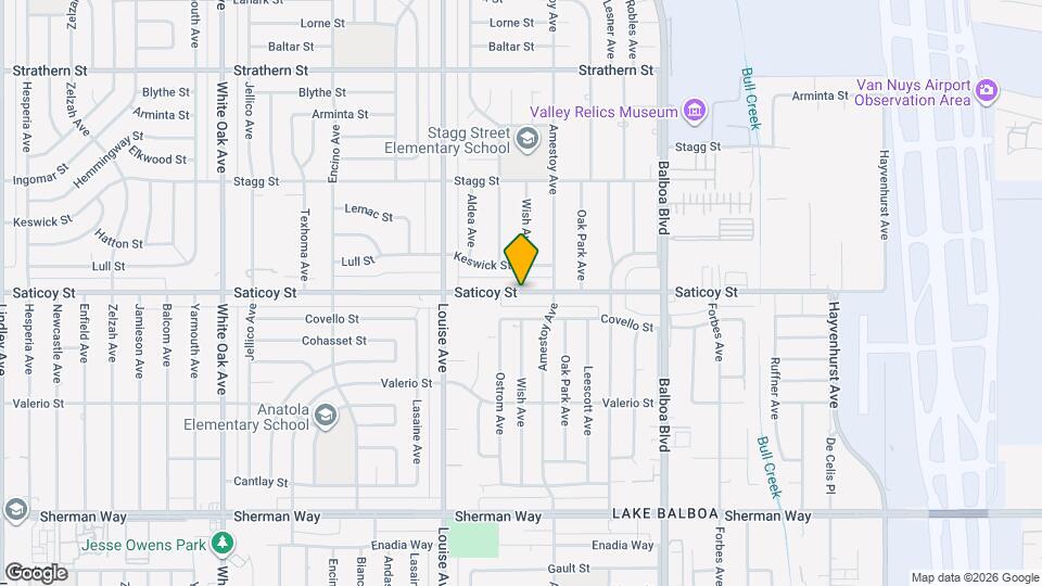 17134 Saticoy St Mapa y Detalles de la Ubicación