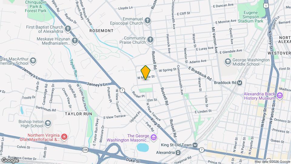 209 W Masonic View Ave Map and Location Details
