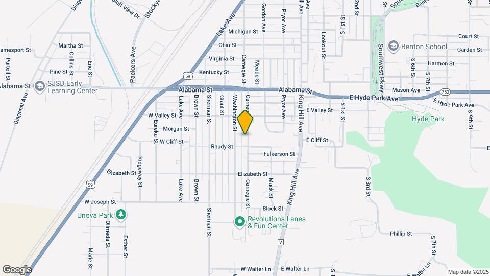 6416 Carnegie St Map and Location Details
