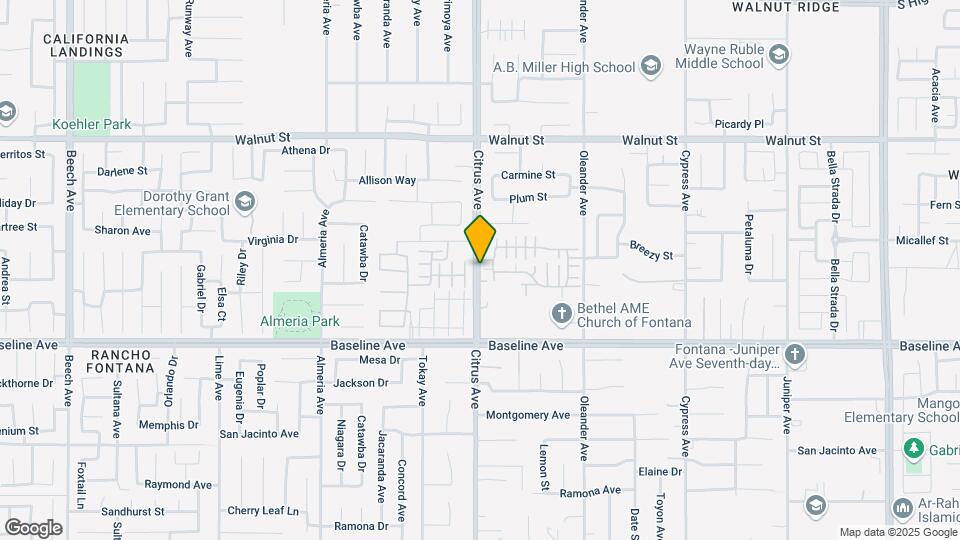 7155 Citrus Ave Map and Location Details