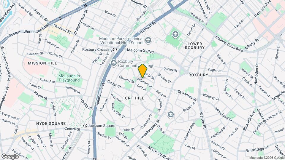 12 Millmont St, Unit Unit 1 Map and Location Details