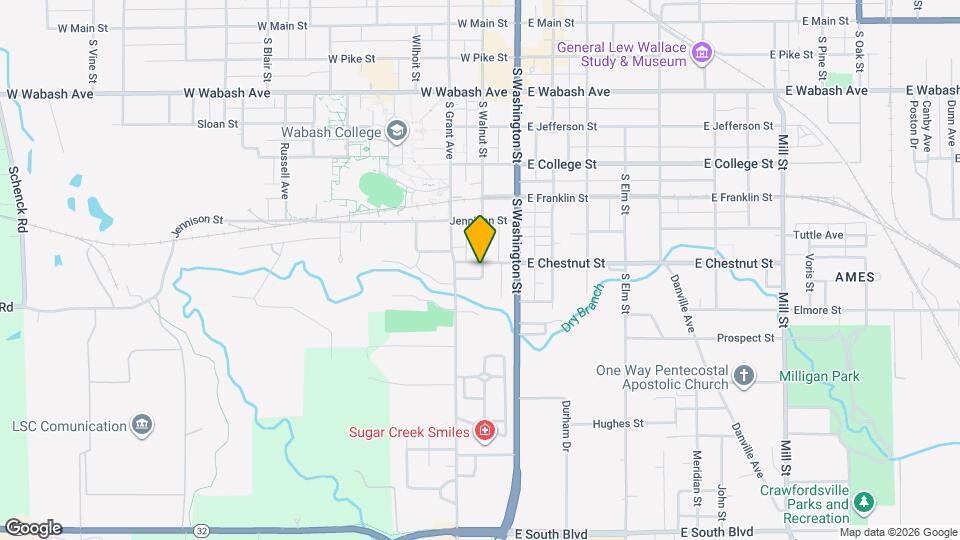 201 W Chestnut St Map and Location Details