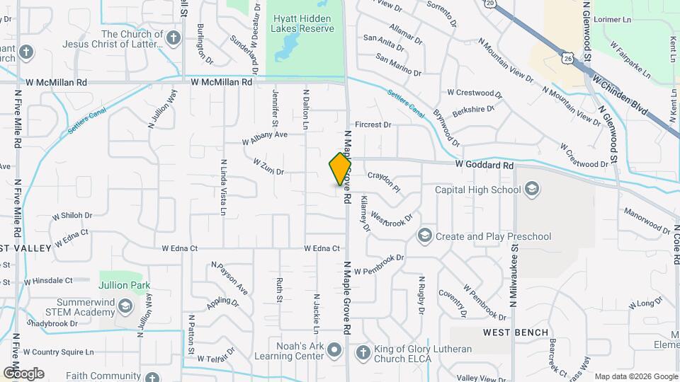 9024 W Dalton Pl Map and Location Details