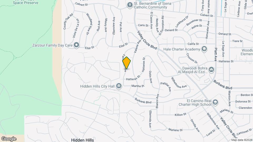 5738 Fairhaven Ave, Unit ADU Map and Location Details