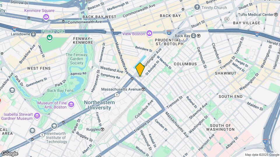 203 Saint Botolph St, Unit 2 Map and Location Details