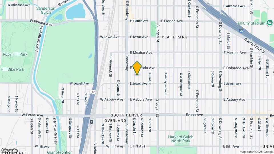 1858 S Lincoln St Map and Location Details