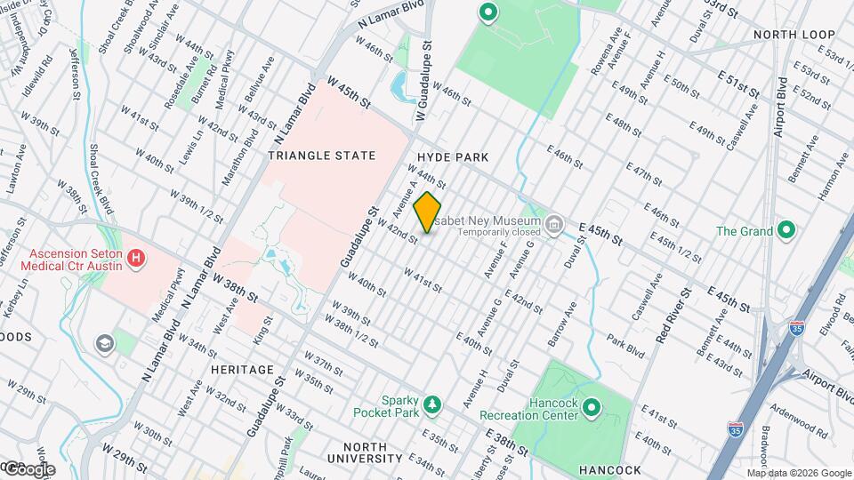 4202 Avenue C Map and Location Details