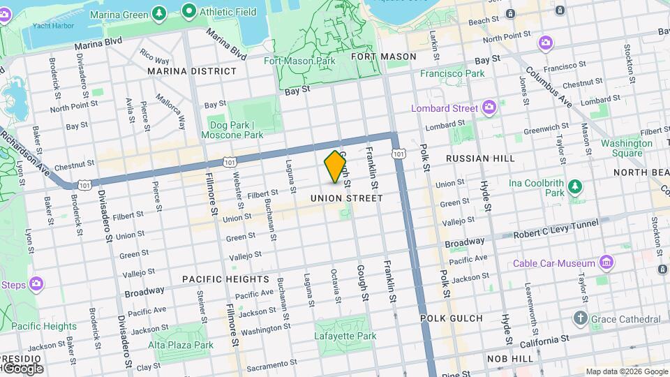 1755 Filbert St Map and Location Details