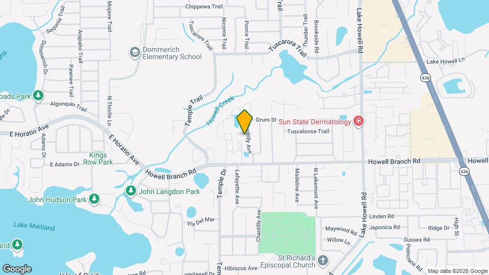 2895 Chantilly Ave Map and Location Details