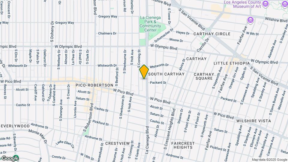 1209 S La Cienega Blvd Map and Location Details