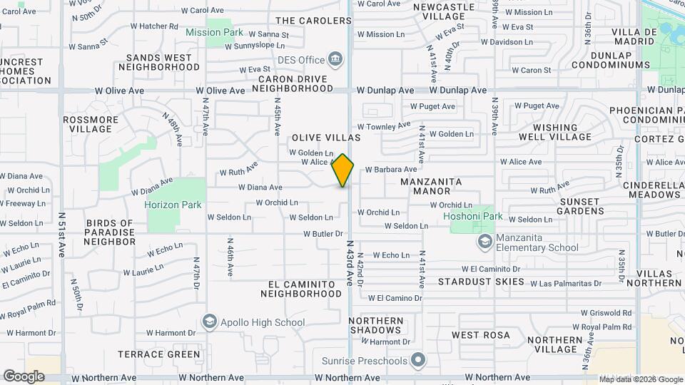 4309 W Ruth Ave Map and Location Details