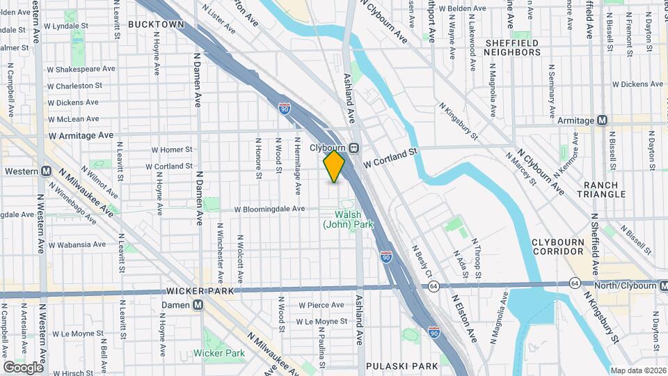 1832 N Marshfield Ave, Unit 1 Mapa y Detalles de la Ubicación