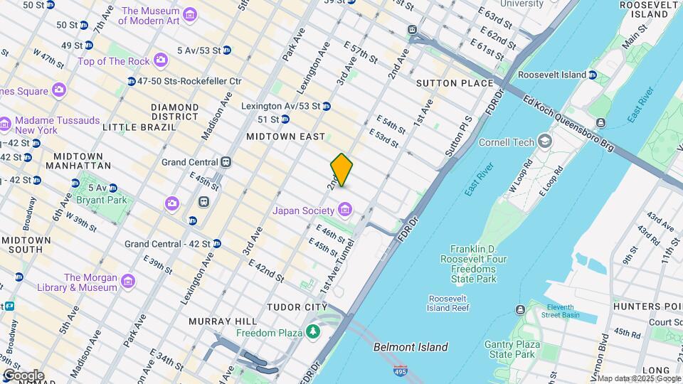 308 E 49th St Mapa y Detalles de la Ubicación