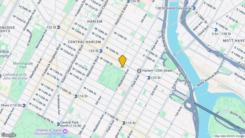 13 E 124th St Mapa y Detalles de la Ubicación