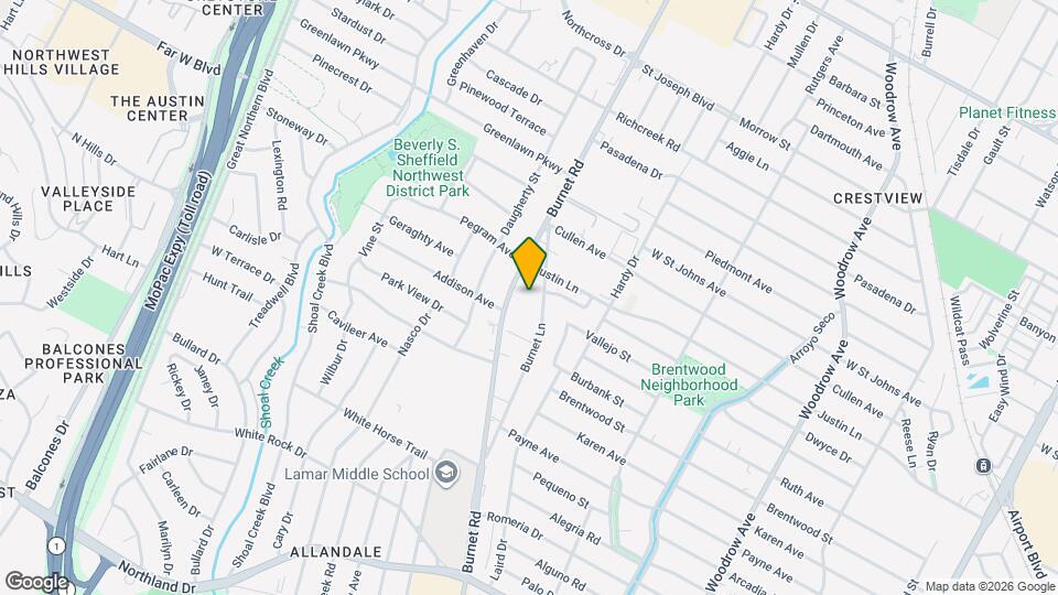 6825 Burnet Ln Mapa y Detalles de la Ubicación