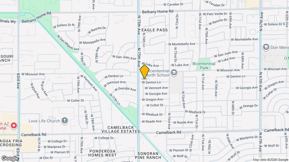 5425 N 74th Dr Map and Location Details