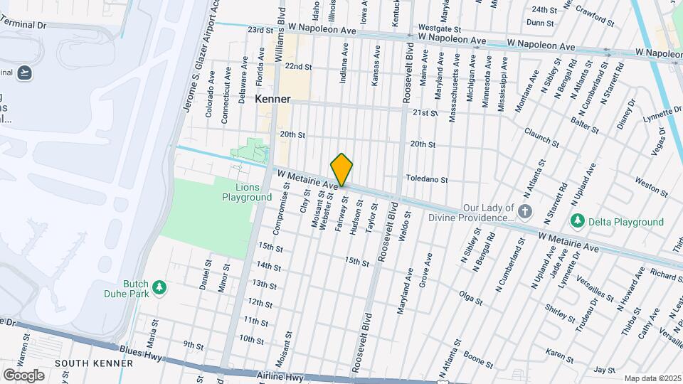 2317 W Metairie Ave Map and Location Details