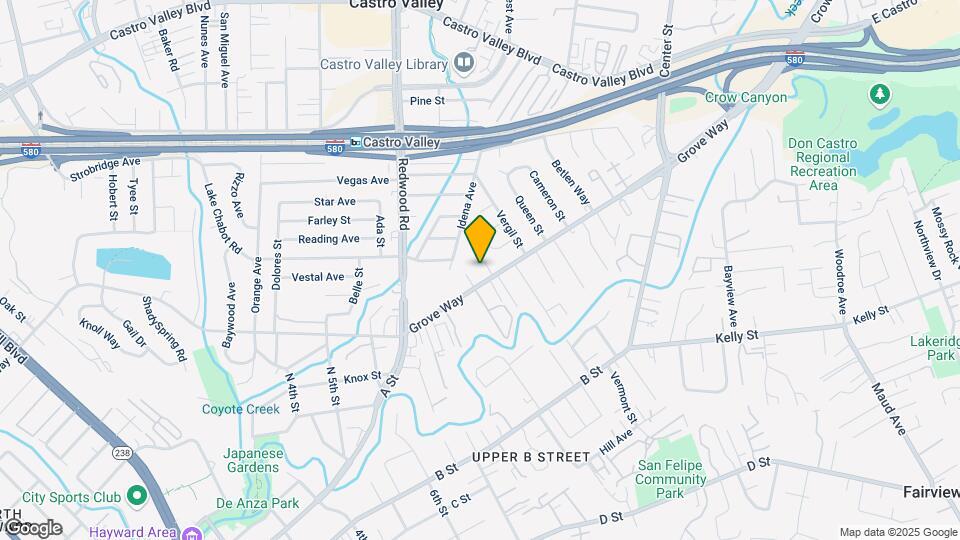 2540 Grove Way Map and Location Details