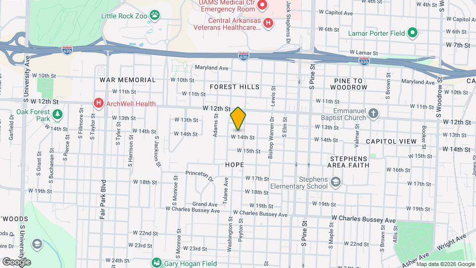 4412 W 14th St Map and Location Details