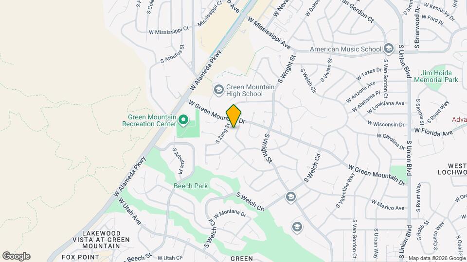 1437 S Yank St Map and Location Details