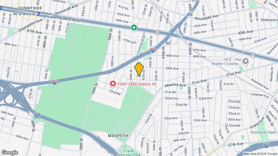 50-41 61st St Mapa y Detalles de la Ubicación