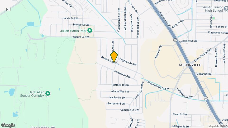 2301 Anderson Dr SW Map and Location Details