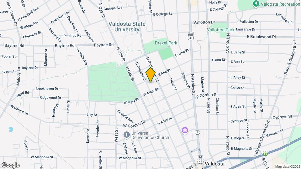 1111 N Toombs St Map and Location Details