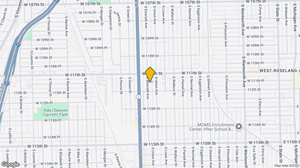 11137 S Emerald Ave Map and Location Details
