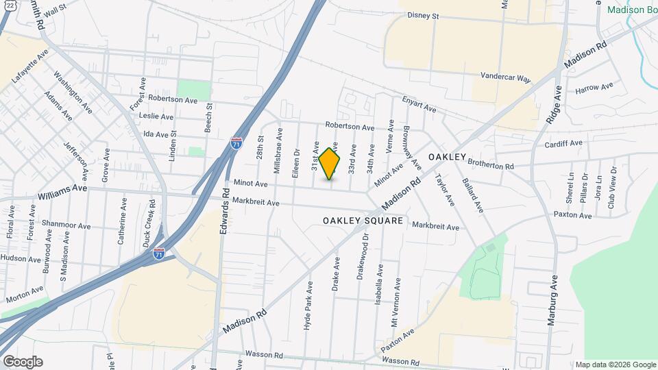 2846 Minot Ave Map and Location Details