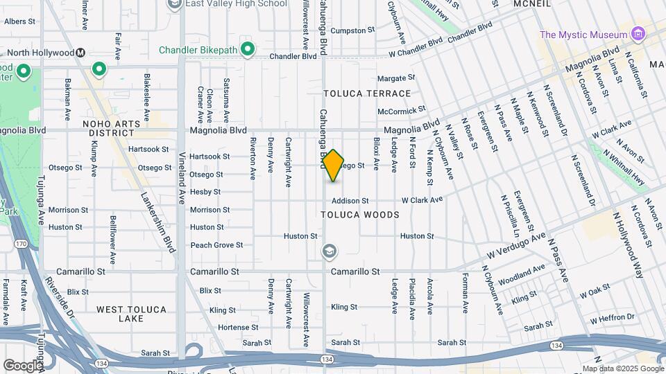 5026 Cahuenga Blvd Map and Location Details