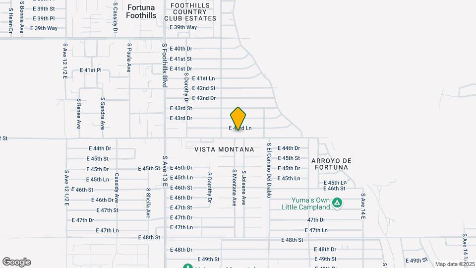 13394 E 44th St Map and Location Details