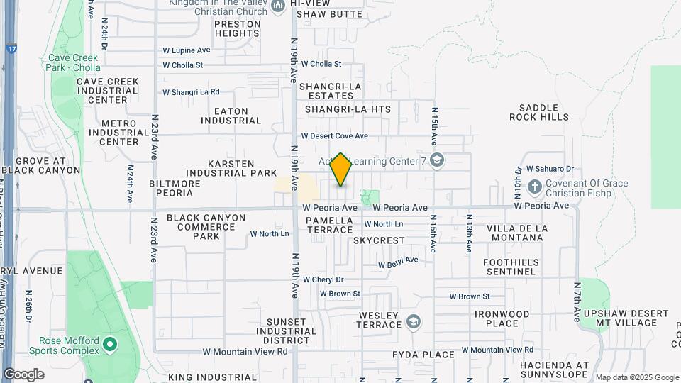 10620 N 17th Dr Map and Location Details