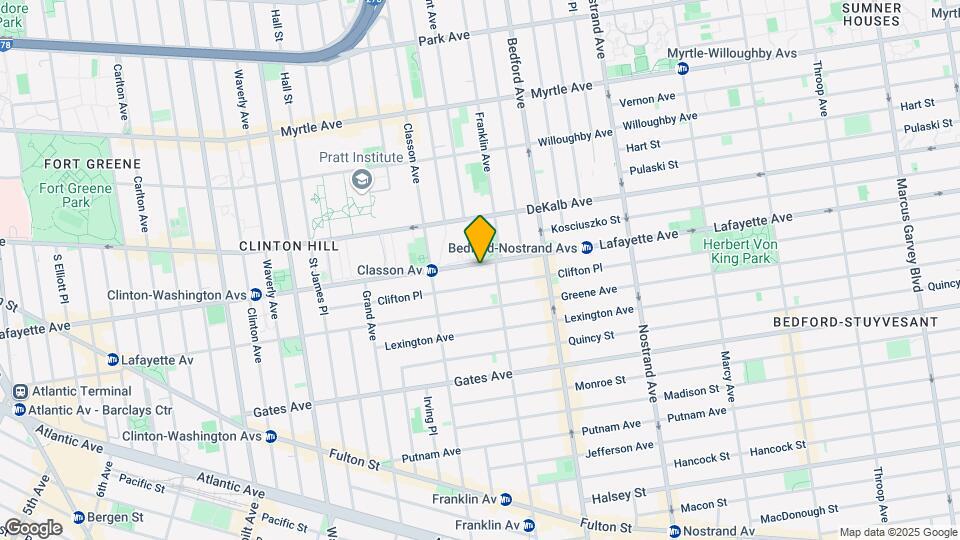 436 Lafayette Ave Map and Location Details