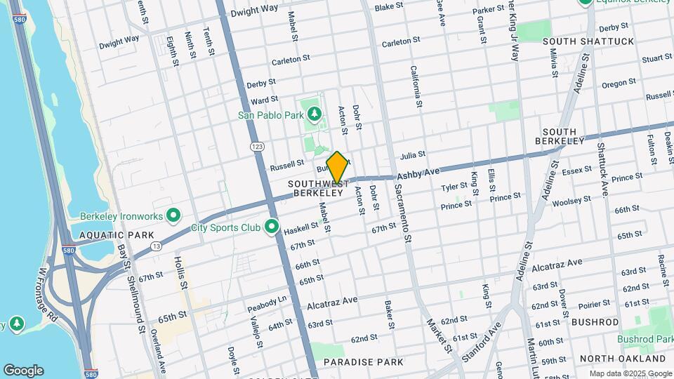 1322 Ashby Ave Map and Location Details
