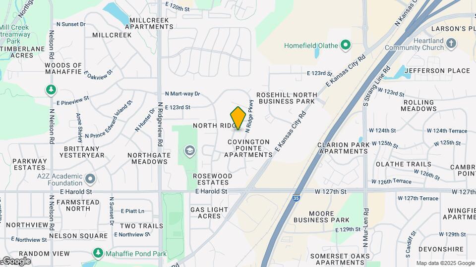 1322 N Harvey Dr Map and Location Details
