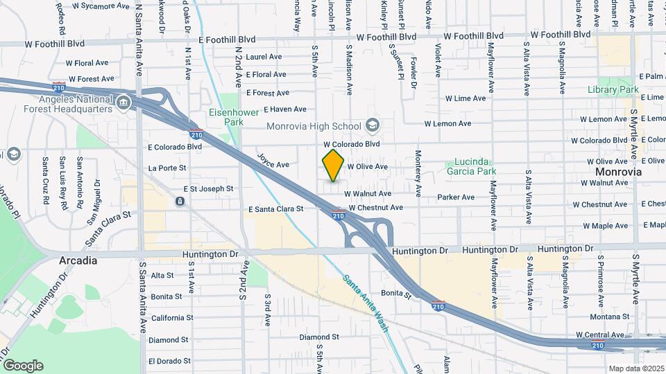 921 W Walnut Ave Map and Location Details
