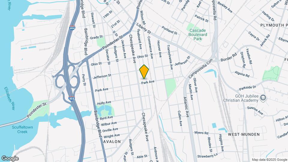 1336 Seaboard Ave Map and Location Details