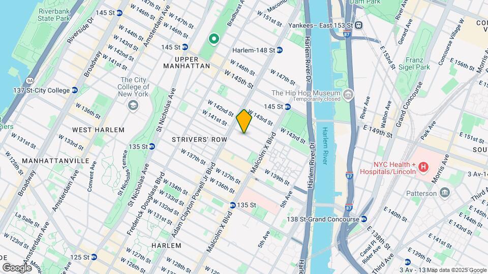 160 W 141st St Mapa y Detalles de la Ubicación