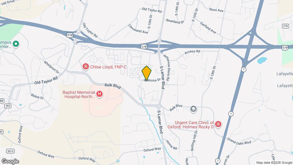 1110 Mimosa Dr Map and Location Details