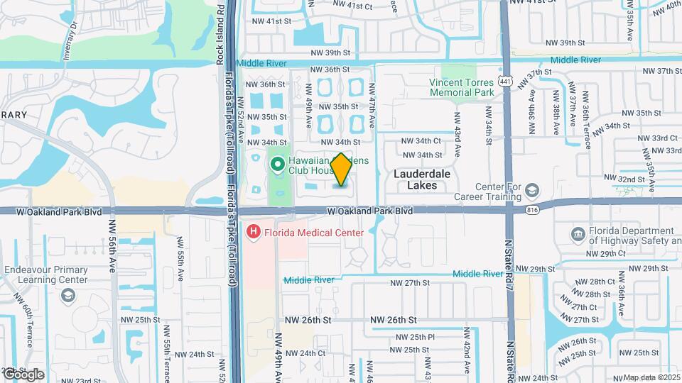 3121 NW 47th Terrace Map and Location Details
