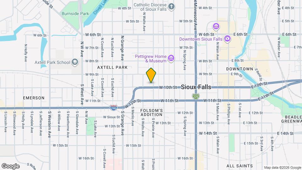 133 S Prairie Ave Map and Location Details