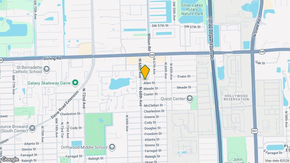 6761 Allen St Map and Location Details