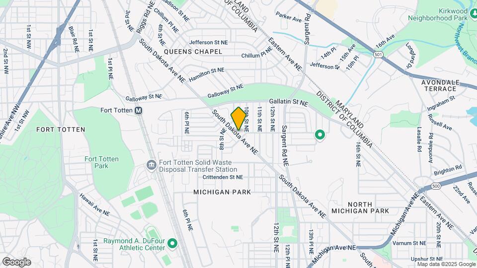 5003 South Dakota Ave NE, Unit A Map and Location Details