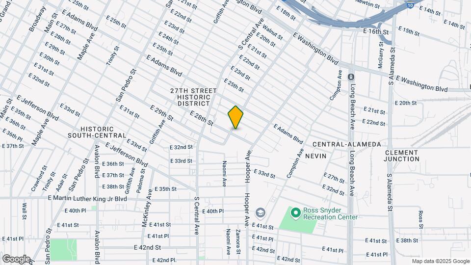 1201 E 28th St Map and Location Details
