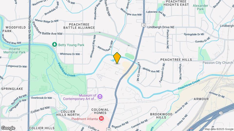 51-77 Peachtree Memorial Dr NW Map and Location Details