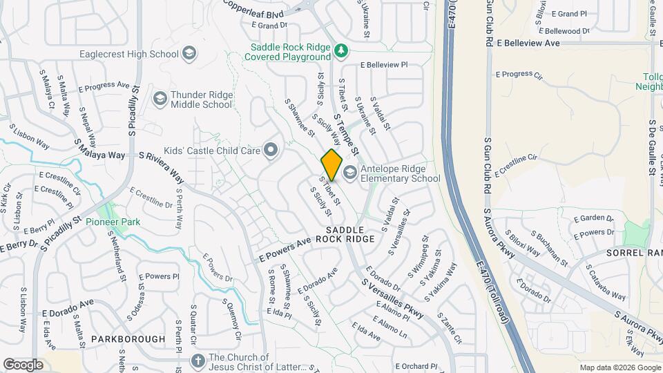 5466 S Tibet St Mapa y Detalles de la Ubicación