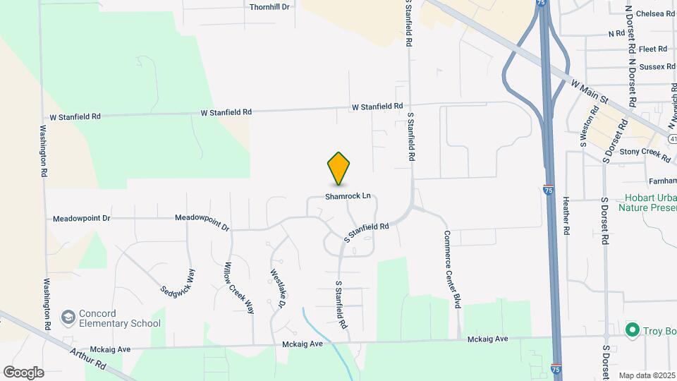 2261 Shamrock Ln Map and Location Details