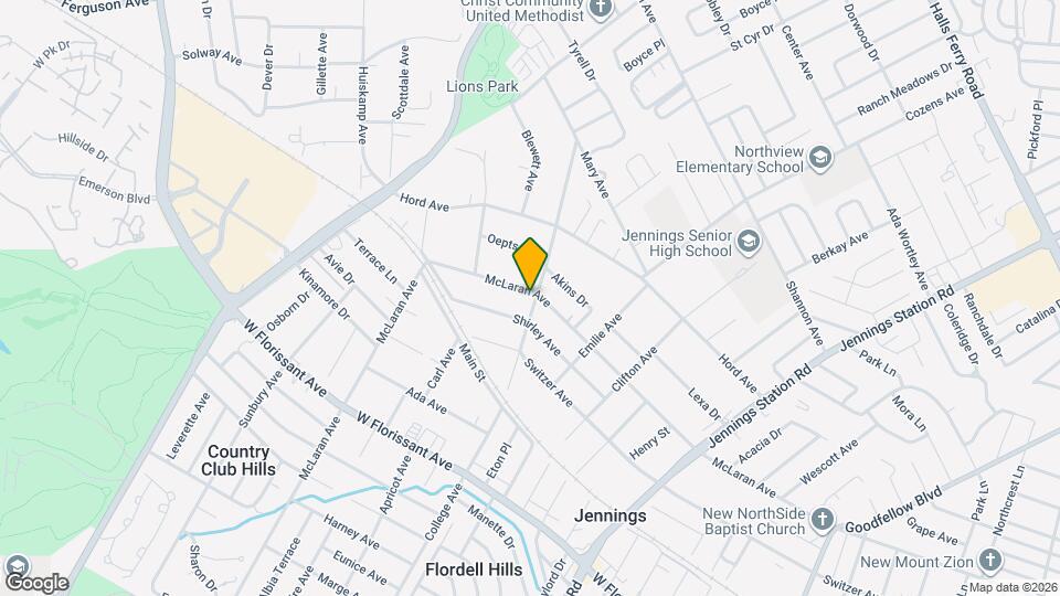2502 McLaran Ave Mapa y Detalles de la Ubicación